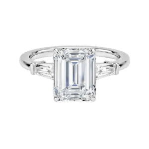 Emerald Cut  Engagement Ring