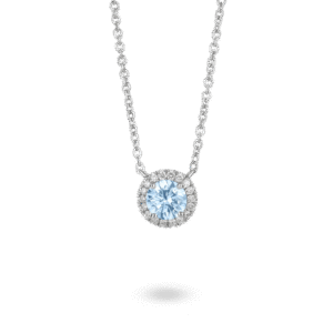 Lab-Grown Diamond Pendant Blue