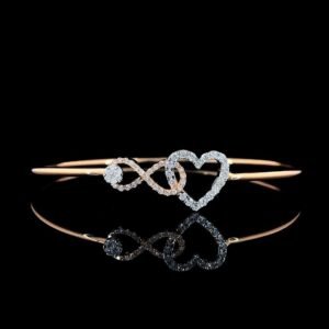 Infinity Heart Diamond Bracelet