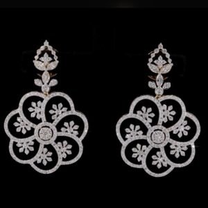 Flora Diamond Statement Earrings