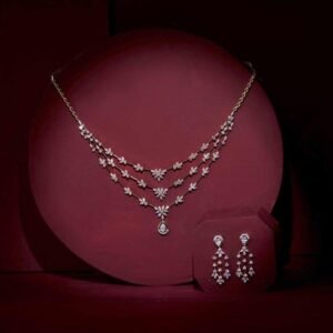 Celeste Diamond Layered Necklace Set