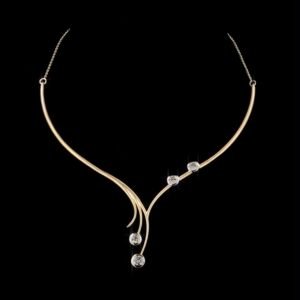 Riviera Curve Diamond Necklace